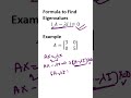 📚 Eigenvalues #Linear Algebra Made Easy #btechmaths #engineeringmathematics #mathsshortstricks #gate