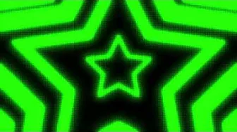 Black and Green Y2k Neon LED Lights Star Background || 1 Hour Looped HD