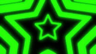 Black and Green Y2k Neon LED Lights Star Background || 1 Hour Looped HD
