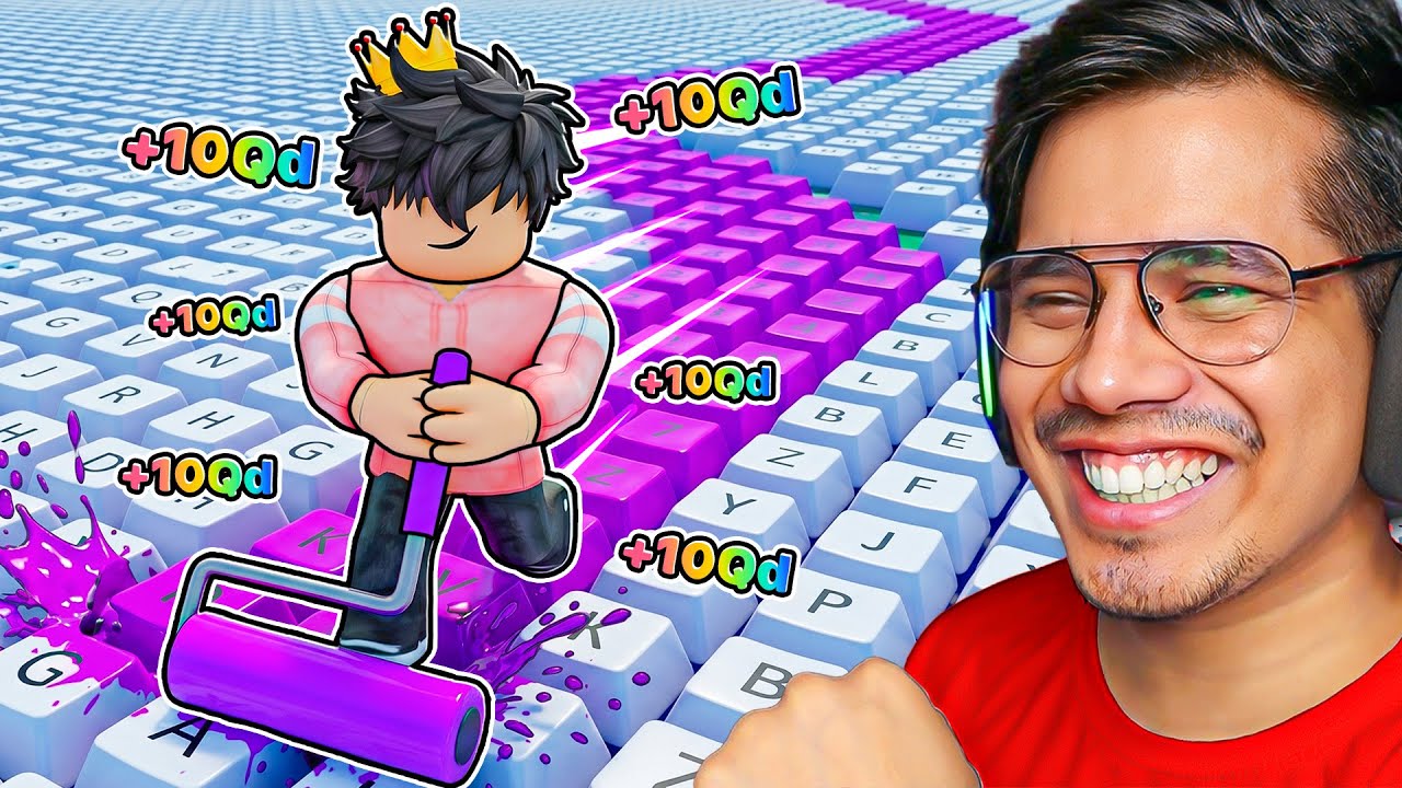 PAINT MY KEYBOARD ROBLOX 😱