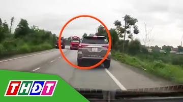 Tài xế bị phạt 5 triệu đồng vì lộ clip vượt ẩu lên MXH | THDT