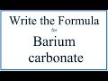 Barium Compounds and Ions