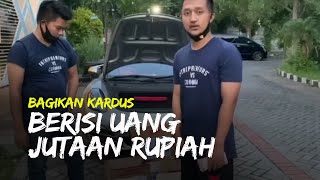 Tanggapi Video Prank Bantuan Sampah, Crazy Rich Surabaya Bagikan Kardus Berisi Uang Jutaan Rupiah