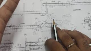 Raft Foundation Drawing | Top & Bottom mesh | LECT-5| X & Y Direction | Section 5-5 | Hospital |