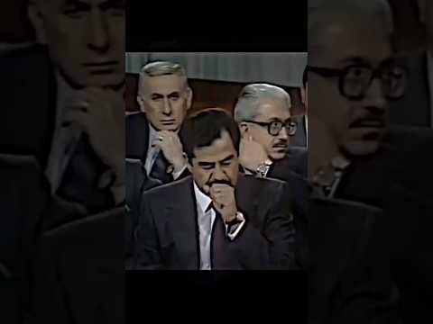 صدام حسين في قمة زعماء العرب 