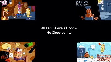 Pizza Tower - All Lap 5 P-Ranks Floor 4 (No Checkpoints)