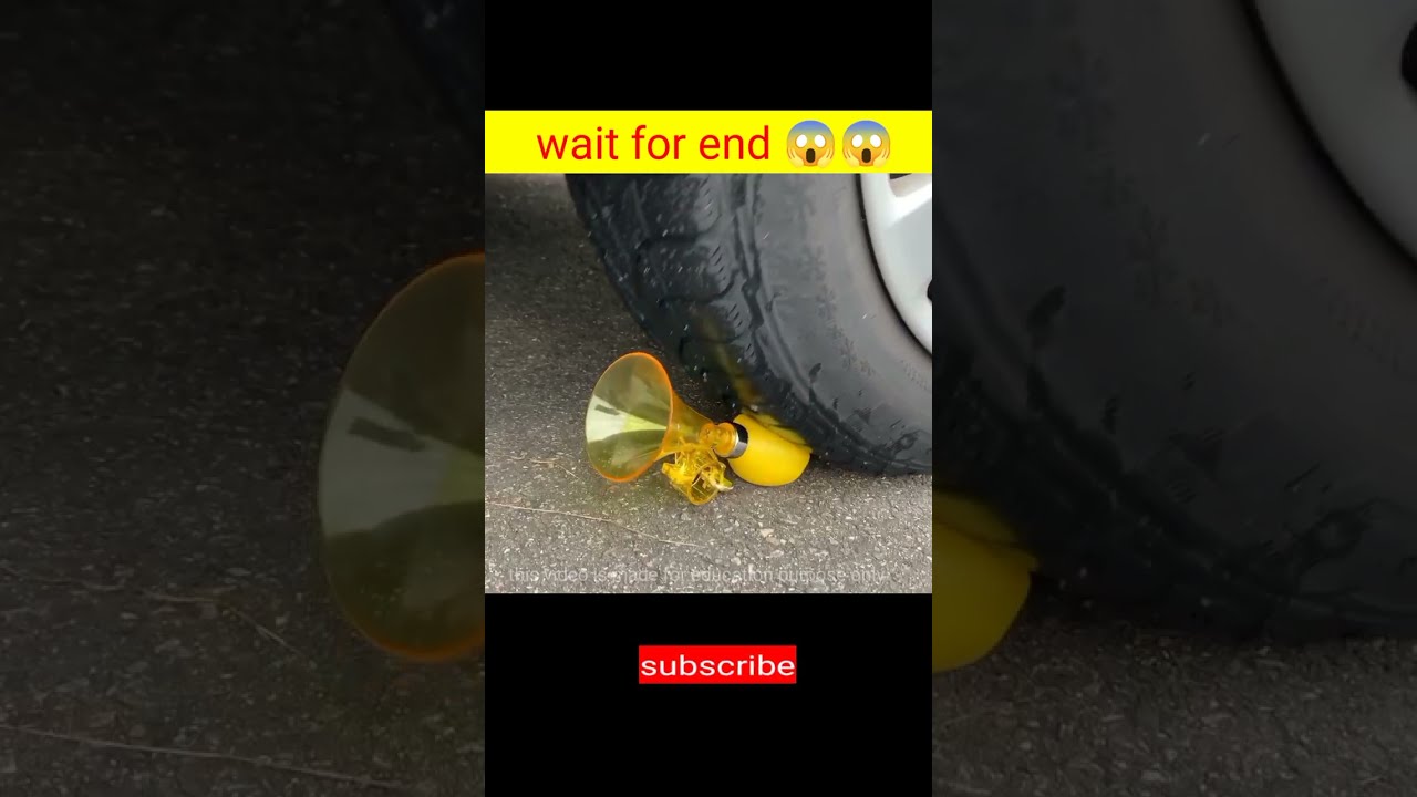 कार के टायर के नीचे जाने पर क्या होता है😱😱😱😱#shorts #youtubeshorts