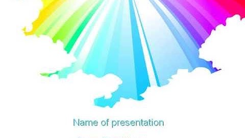 Rainbow PowerPoint Template by PoweredTemplate.com