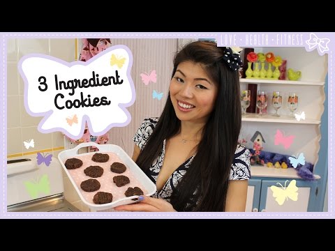 Healthy Peanut Butter Cookies with Only 3 Ingredients!