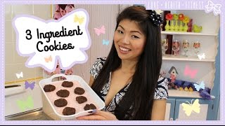 Healthy Peanut Butter Cookies with Only 3 Ingredients!