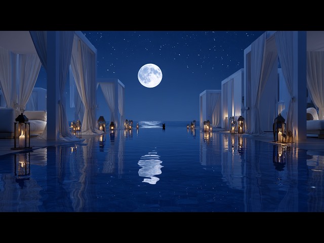 Luxury Sleep Music • Moonlit Infinity Pool • Nervous System Reset & Deep Sleep • Anxiety Relief