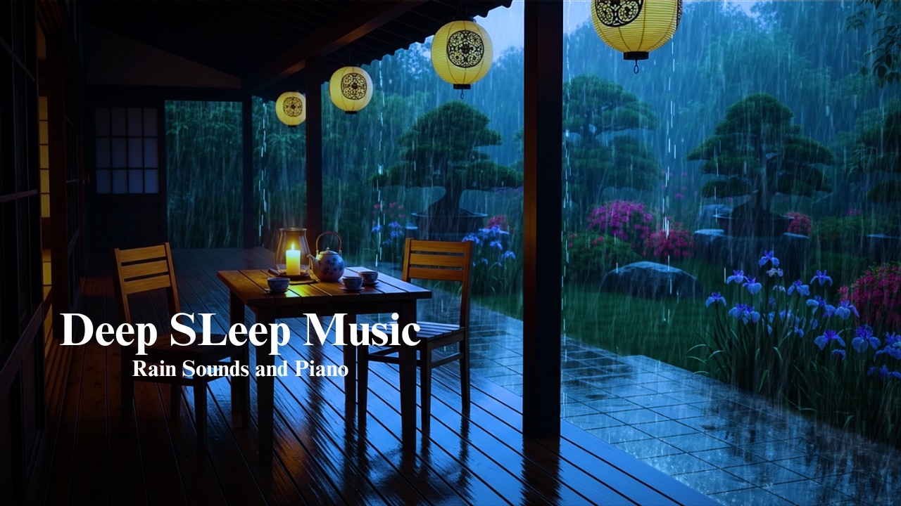 Fall Asleep in Minutes with Piano & Rain Sounds | Deep Sleep, Stress ...