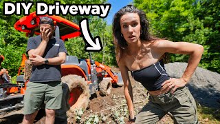 WE'RE STRUGGLING... building a road for our off grid home
