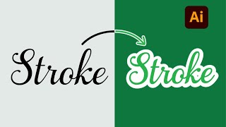 How to create a stroke to a text using Offset Path | Illustrator