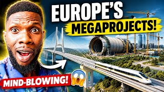 American Reacts to Europe's 10 Biggest Megaprojects That Will Change the Future 🇪🇺😱 