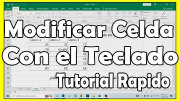 Cómo editar una celda de Excel sin usar el mouse sin hacer doble click - comoconfigurar