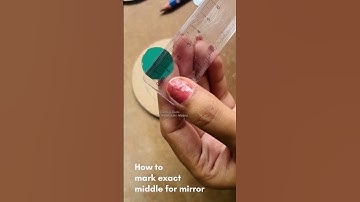 How to find the exact middle for center mirror ? Beginners tips for lippan art