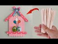 Easy Diy Home Decor - Ice Cream Stick Wall Decor - DIY decor - Popsicle Stick Craft