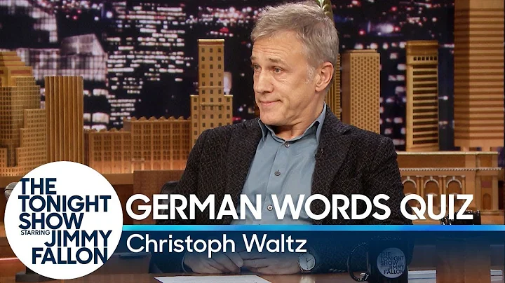 Christoph Waltz Gives Jimmy Fallon a German Words ...