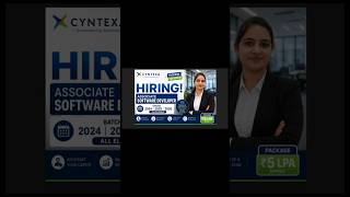 Cyntexa Offcampus Hiring 2026 | Associate Software Developer | Freshers Can Apply | Training + 5 LPA