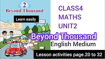 BEYOND THOUSAND STD 4 MATHS UNIT 2 / CLASS 4 MATHS CHAPTER 2 ENGLISH MEDIUM 2025 SCERT