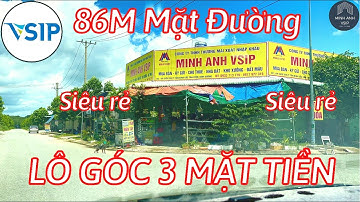 LÔ GÓC 3 MẶT TIỀN ĐƯỜNG TÁI ĐỊNH CƯ VSIP 2 | Đất nền khu công nghiệp Bình Dương