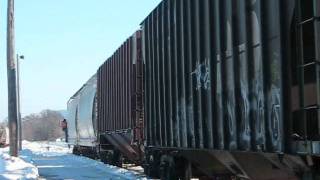 BNSF Executive Macs, SD70s, Soo line/CP Geeps, Switching and more! Must See Action in Winona MN
Another video From Winona. This one features some great action and awesome catches.
The song is Cant Stop by the Red Hot Chili Peppers
Train 1 - BNSF coal runthrough
BNSF 5700 - C44-9W
BNSF 8959 - SD70Mac
BNSF 9681- Executive SD70Mac
Train 2 - The CP Through local passes by the Amtrak Depot
CP 4608 - GP38-2
SOO 4436 - GP38-2
Train 3 - The Crew of G80 Shoves a train past the Amtrak Depot
CP 4432 - GP38-2
S00 4603 - GP40
Train 4 - CP Ethanol Train
CP 8786 - AC4400CW
CP 8804 - AC4400CW
Thanks for watching and please rate and comment! BNSF Executive Macs, SD70s, Soo line/CP Geeps, Switching and more! Must See Action in Winona MN