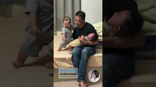 Ông ngoại hạnh phúc #baby #edutok #nuoicon #beyeu #mevabe