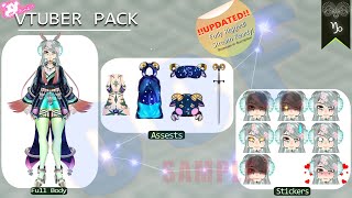 Updated Vtuber Pack Commissions Capricorn For Sale