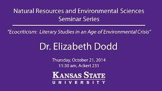 Ecocriticism:  Literary Studies in an Age of Environmental Crisis - NRES Seminar Series screenshot 4