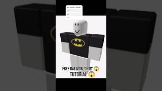free bat man shirt #roblox #rblx #shorts