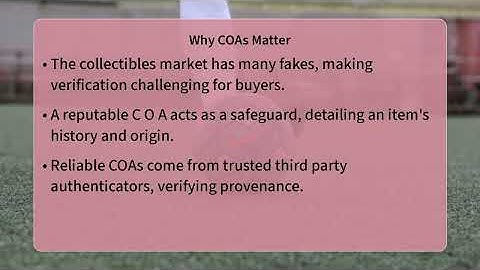 What Is The Purpose Of A Certificate Of Authenticity?