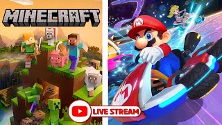 Let's Play Minecraft & Mario Kart 8 Deluxe with Viewers!!!