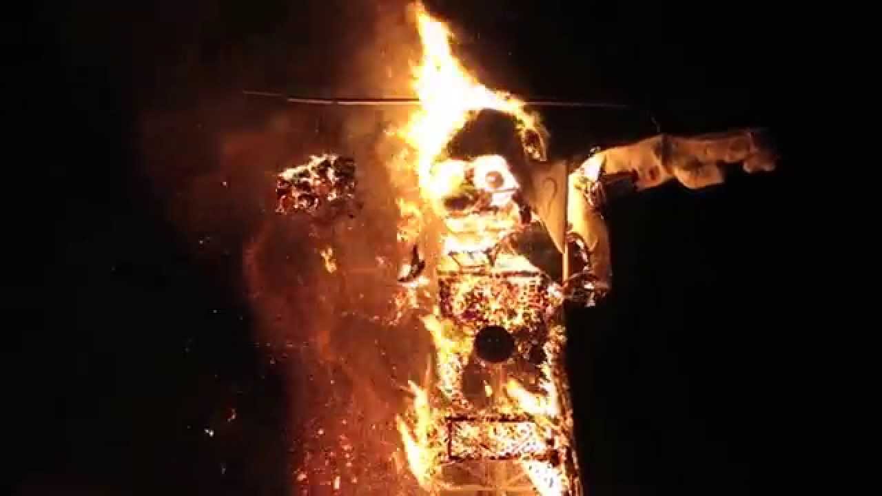 2015 "ZOZOBRA" the burning of "old man gloom"  by Mark Steven Shepherd