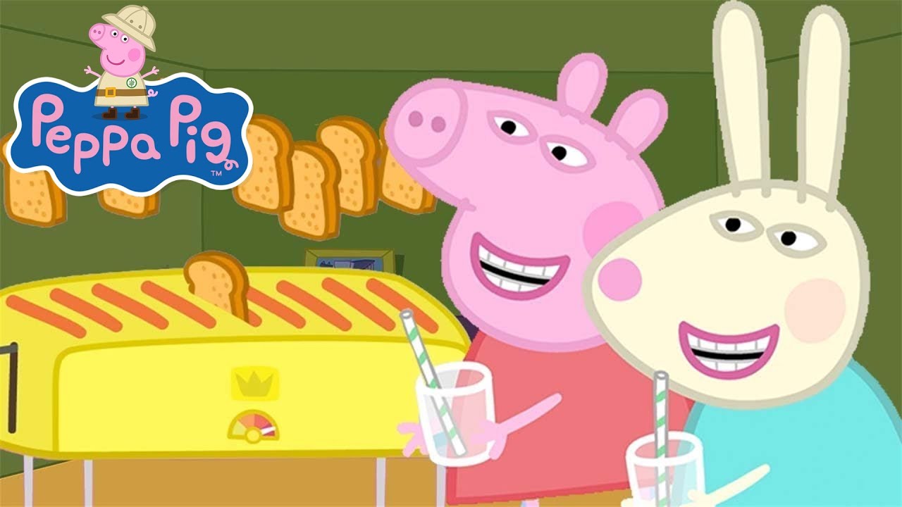 Peppa Visits Rebecca Rabbit's House | Travel with Peppa