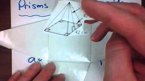 Mr. v teaching math - Measurement Lesson 16f Surface Area of a Rectangular Pyramid
