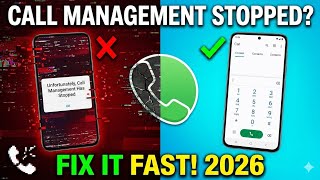 How to fix Unfortunately call Management has stopped Android 2026 | Call Management has stopped screenshot 3