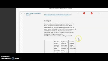 English 101: Week 5 Video Overview