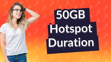 Hoe lang gaat 50GB hotspot mee?