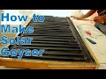 How to Make solar geyser or Solar Water Heater step by step.