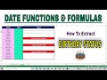 How to Extract Birthday Status (Date Functions and Formulas) | Date Function in Excel in Hindi