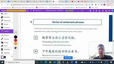 Lesson 8 Dialogue 1 Grammar Explanation and Analysis Integrated Chinese Volume 1 4th Ed