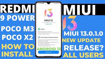 Redmi 9/9 Prime/Power, Poco X2/M2/M3 Miui 13/Android 12 New Update 😀|New Features|File Size