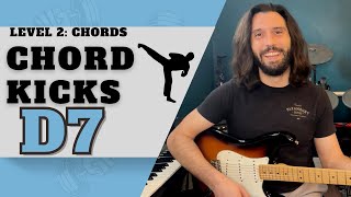 Chord Kicks - D7  [Play Along Workout for Guitar]