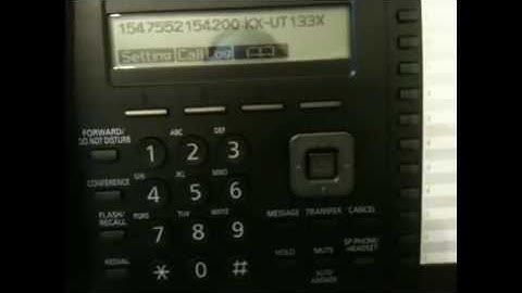 Panasonic KX UT133X, Grandstream GXP2100 install setup, BLF