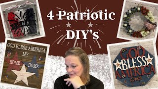 MUST SEE!!!! | Patriotic Home Decor | God Bless America DIY's | Red, White & Blue Decor