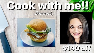 Cook with me!! Fish Sandwich from Dinnerly + $140 off