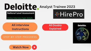 Deloitte NLA Interview Process | Analyst Trainee 2023 | Step By Step Explained | HirePro