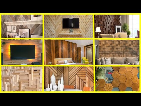 Video: Kayu di dinding. Idea dalaman asli