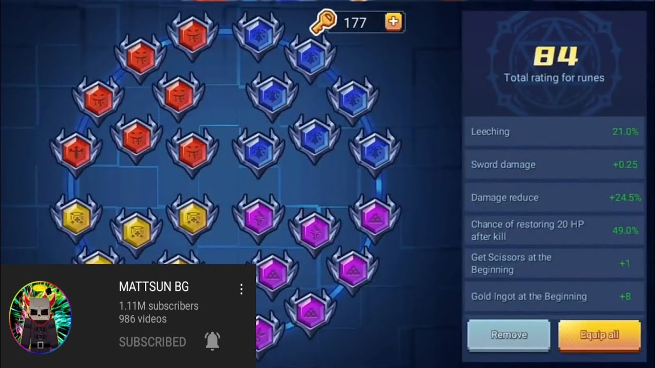 Revealing @MATTSUNBG Runes in Bedwars!! (Blockman Go) - YouTube